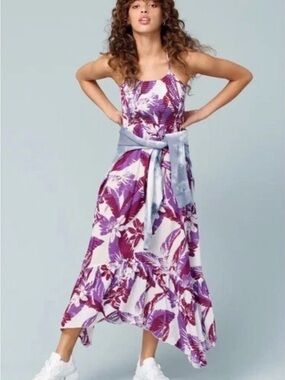 Free People Intimately Heat Wave Purple Floral Maxi Dress - Vibrant Purple